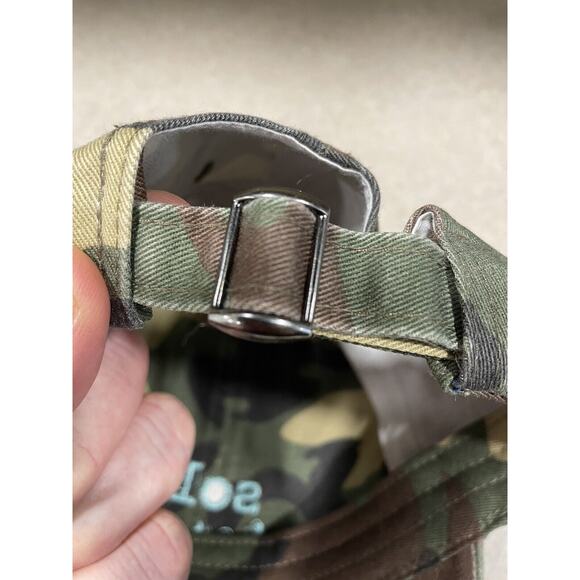 Camouflage District Baseball Cap Distressed DT600-Soul Sisters, Adjustable Hat - Picture 4 of 7